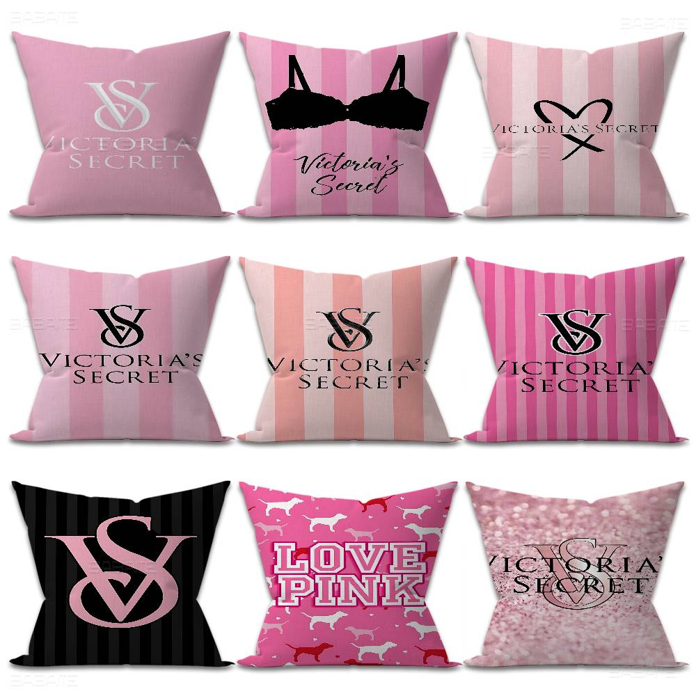 Home Fragrance Victoria Secret - V-Victorias-Fashion-S-Secret 枕ギフト ホームオフィス装飾枕 寝室 ソファ 車用クッションカバー
