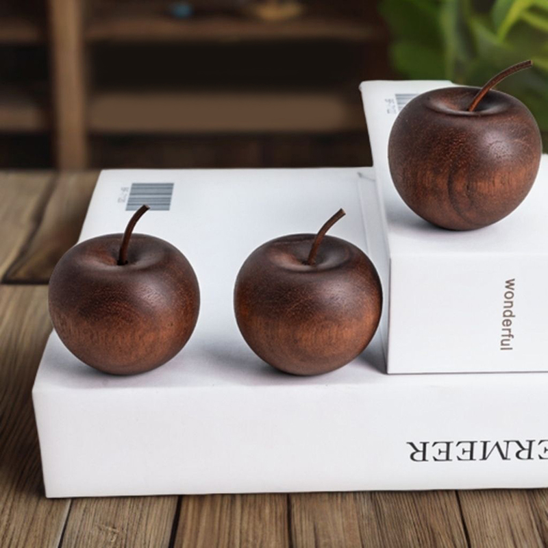 1 個の木製リンゴ型エッセンシャルオイルディフューザーフレグ - Home Fragrance Oil のレビューと価格