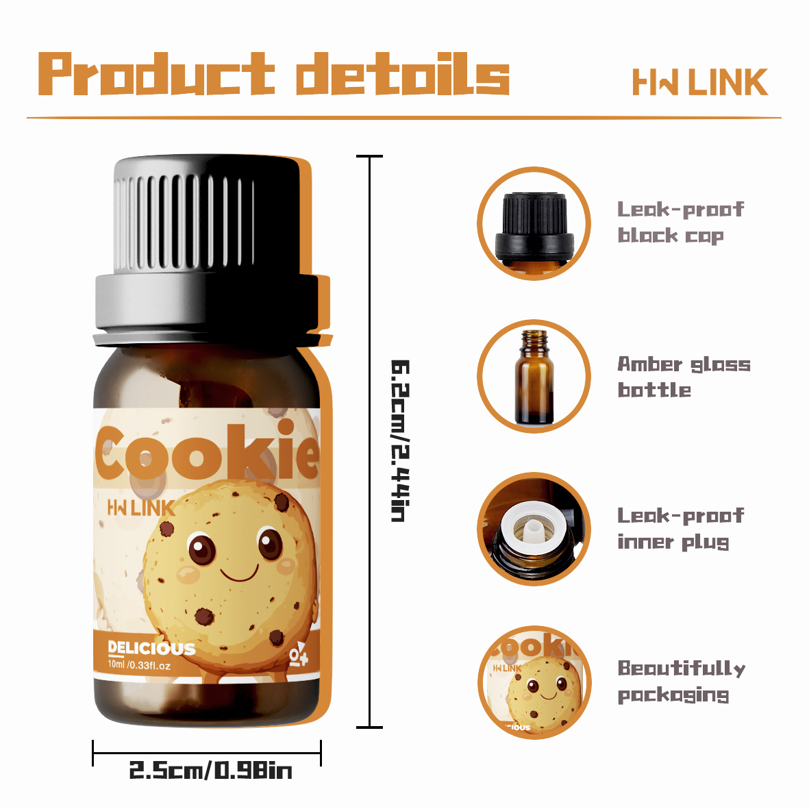 10ml クッキー型エッセンシャルオイル - キャンドル作り - Home Fragrance Oil のレビューと価格