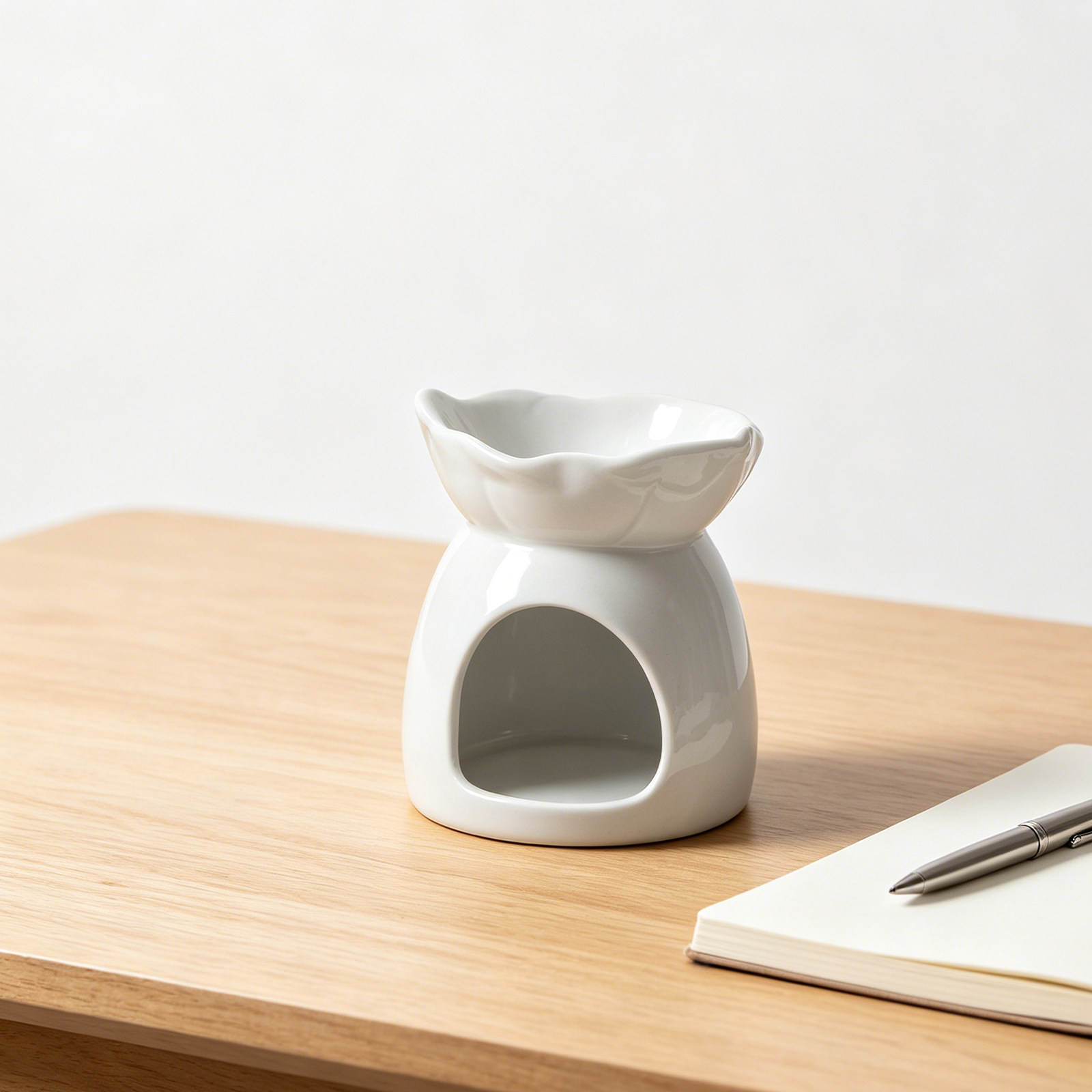 セラミックホルダー エレガントな葉型ティーライトオイルバーナ - Home Fragrance Oil のレビューと価格