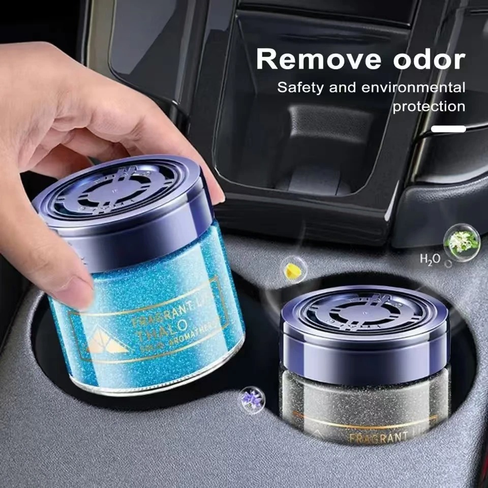 車用芳香剤 グリッタージェル、車内、自宅、オフィス用の煙臭除 - Home Fragrance Gel のレビューと価格