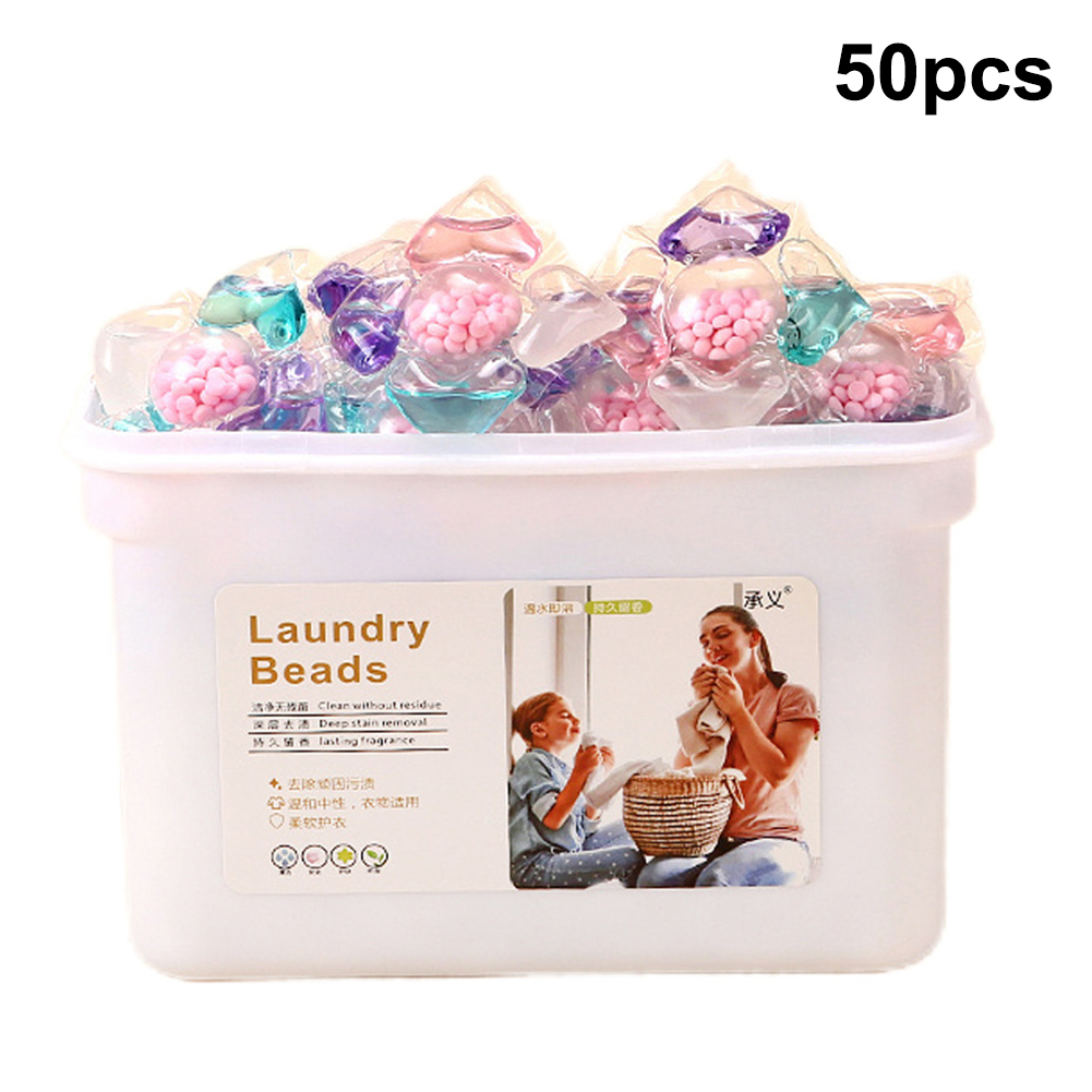 50個入り洗濯洗剤ソープボックス 5 in 1 洗濯洗浄カプ - Home Fragrance Gel のレビューと価格