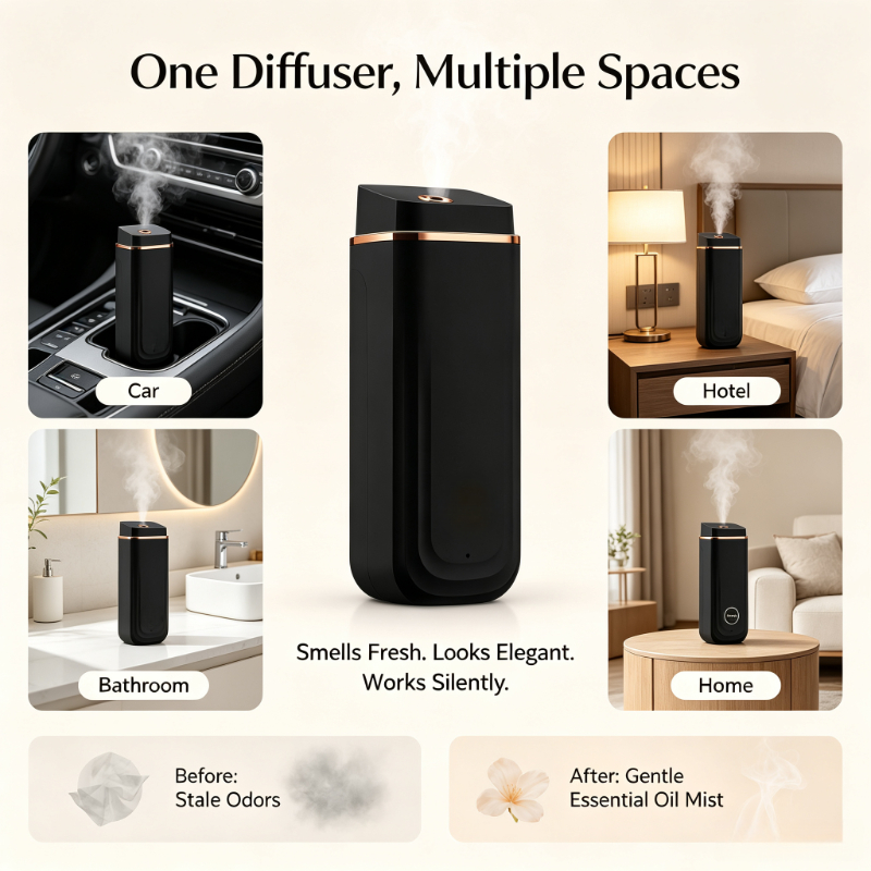 エッセンシャルオイルフレグランススプレーヤー 充電式 静音  - Home Fragrance Hotel Collection のレビューと価格